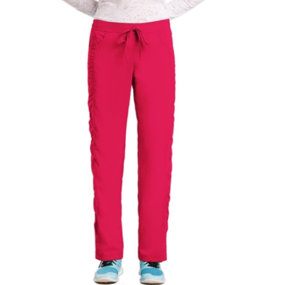 Barco KD110 5 Pocket Shirred Drawstring CHERRY - Picture 1 of 3